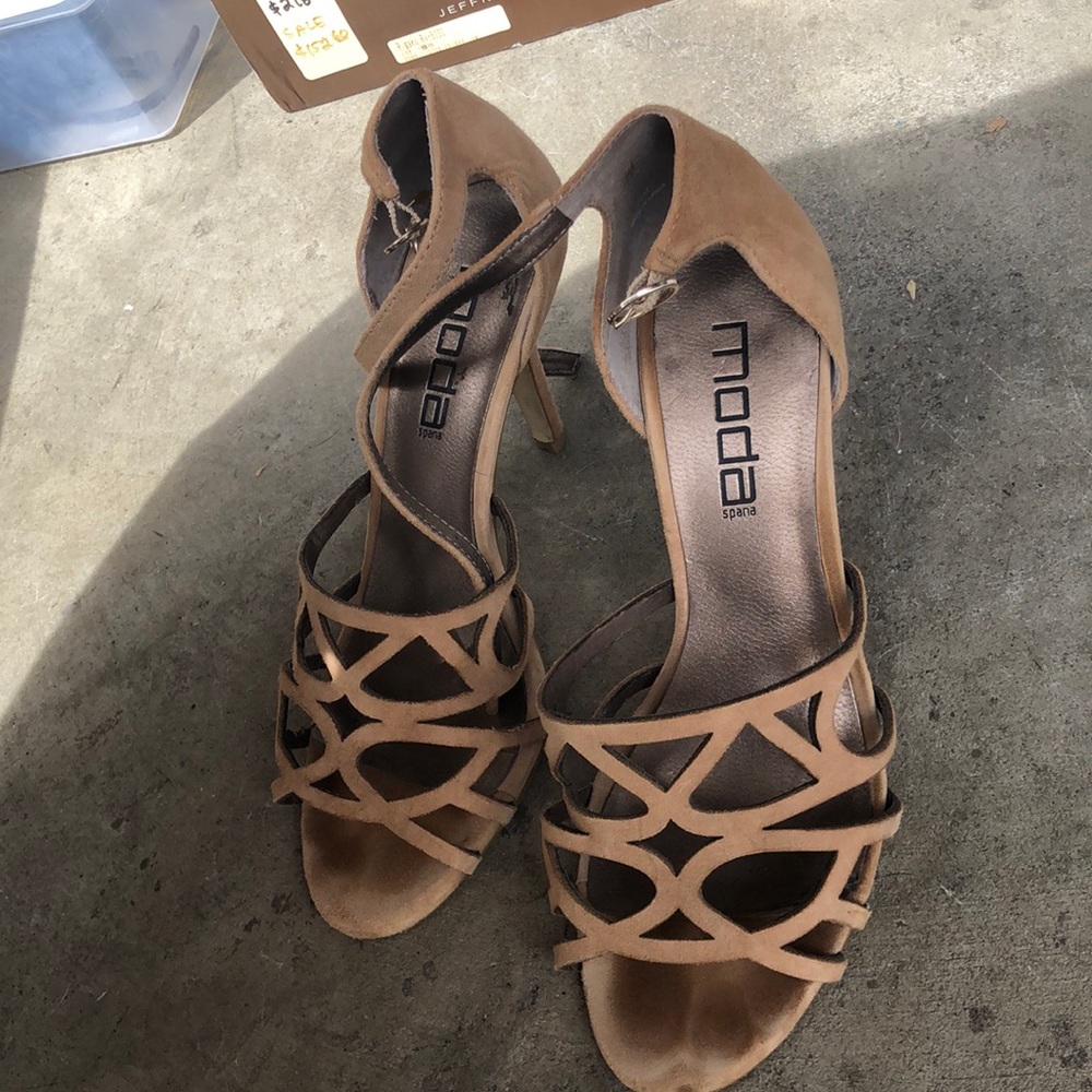 Vintage Suede Heels